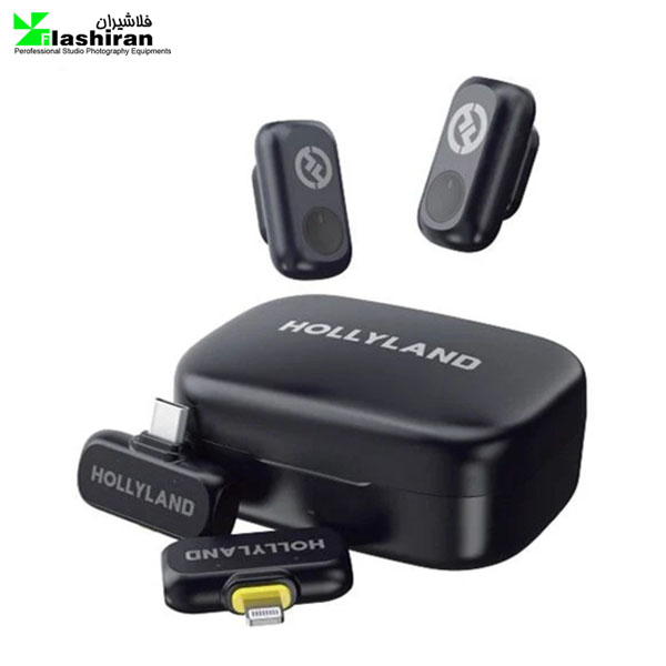 میکروفون یقه ای بی سیم Hollyland Lark A1 Combo 2 Person Wireless Microphoneبدون گارانتی