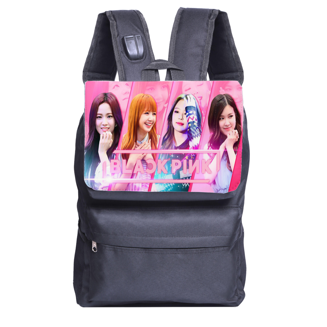 کوله پشتی طرح بلک پینک کد op18