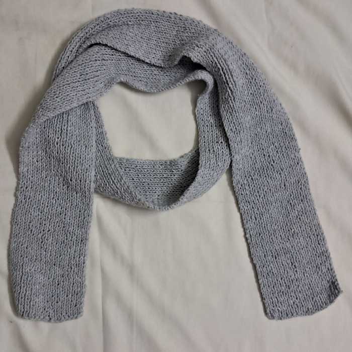 شال گردنی بافت زنانه مردانه  بسیار نرم  کش بافت عرض 13 طول220  