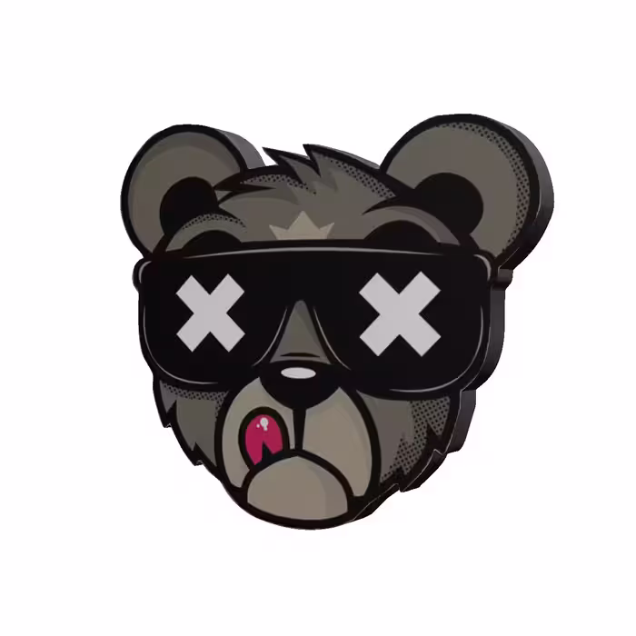 استیکر کنسول  طرح خرس کد 378