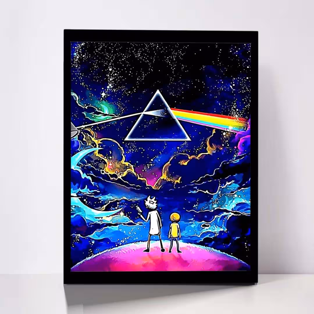 تابلو مدل Rick &amp; Morty کد F-1046