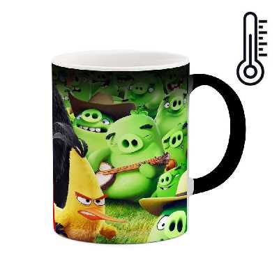 ماگ حرارتی طرح انیمیشن و بازی Angry birds  مدل mgph15103