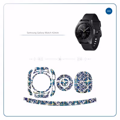 برچسب ماهوت طرح Iran-Tile1 مناسب برای ساعت هوشمند سامسونگ Galaxy Watch 42mm
