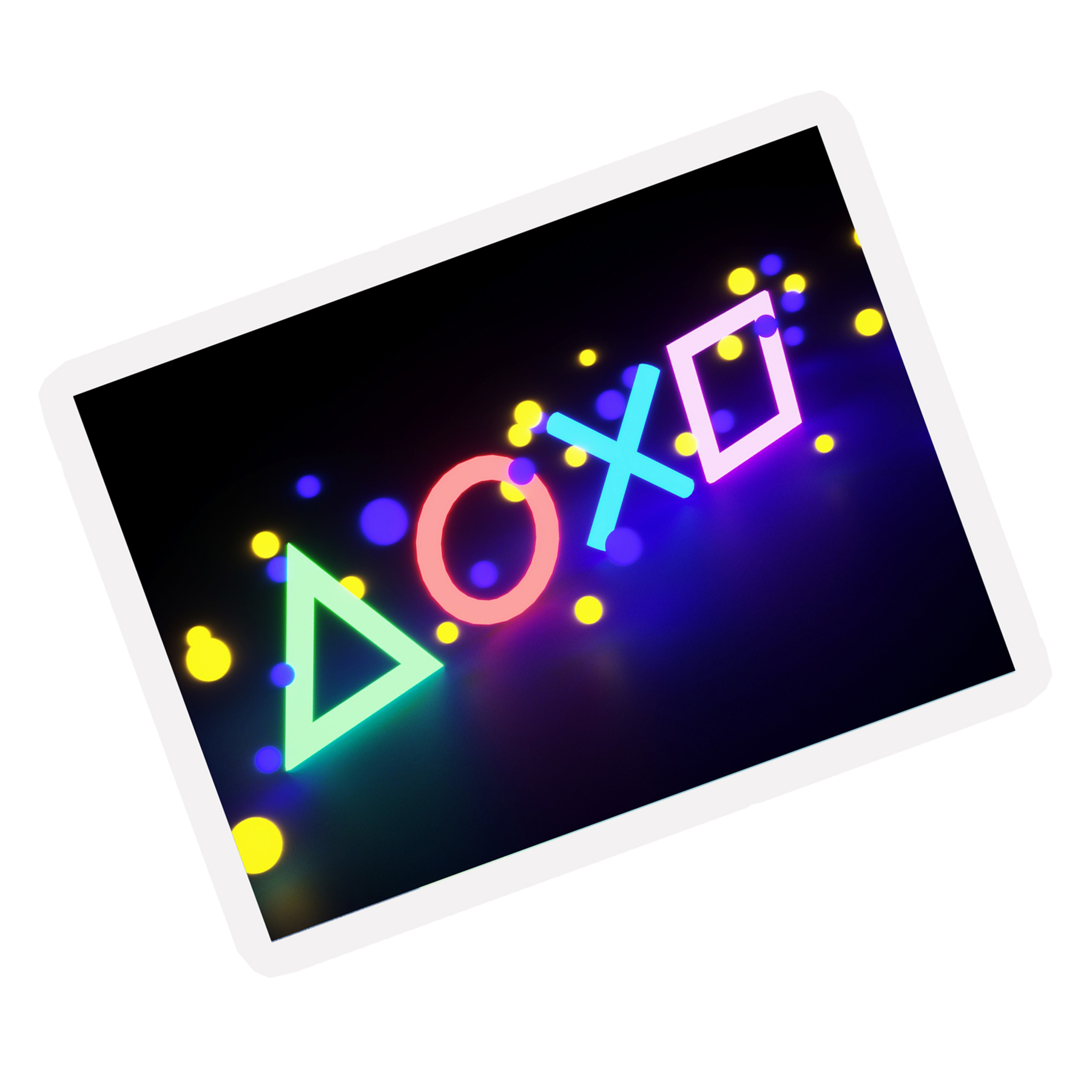 آویز تزیینی مدل بلک لایت طرح PS5