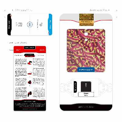 برچسب پوششی ماهوت مدل Nastaliq-6 مناسب برای گوشی موبایل اپو Reno