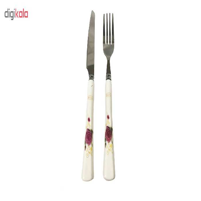 ست کارد و چنگال 12 پارچه ام جی اس کد Ir-035