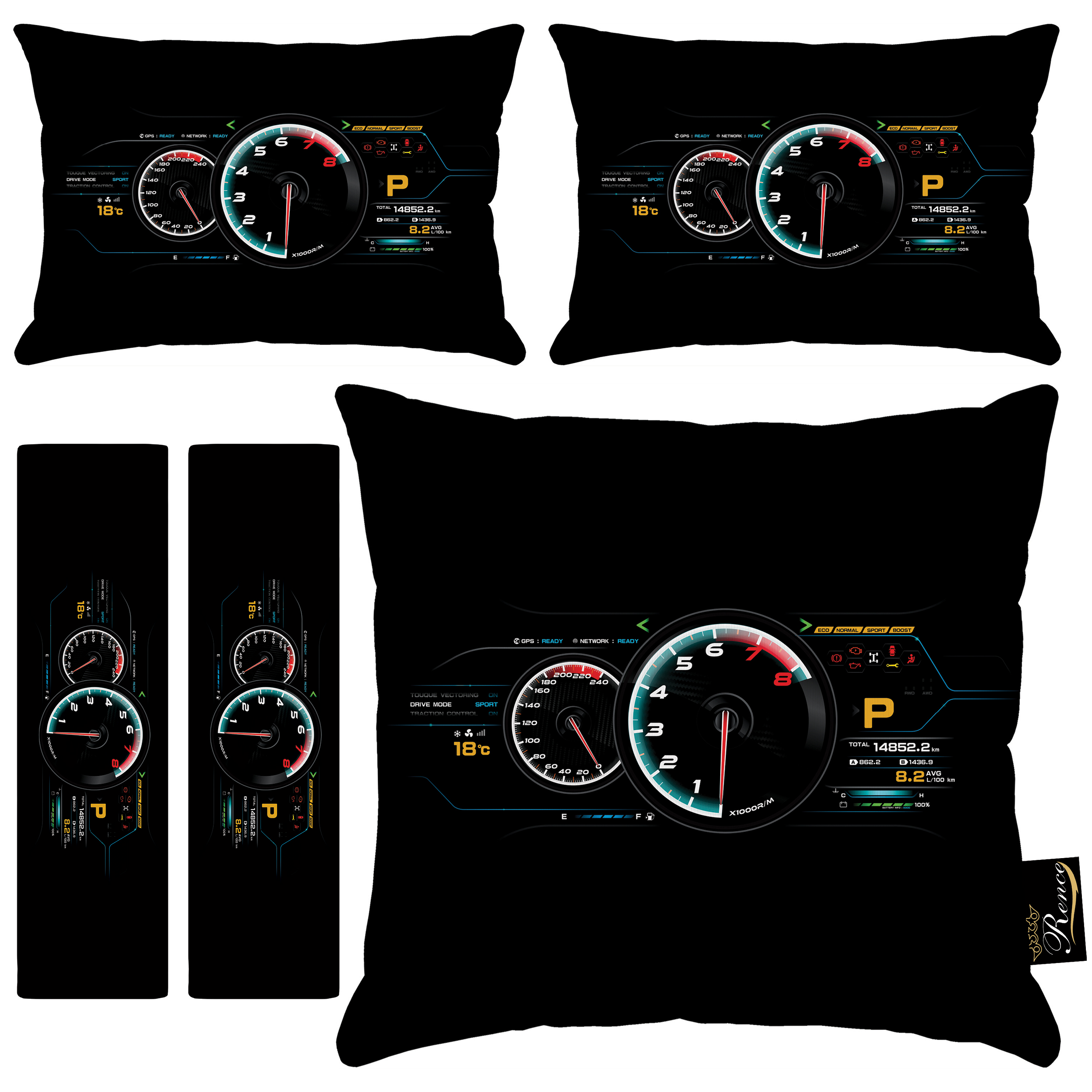 پشت گردنی صندلی خودرو مدل R9-40947 مجموعه 5 عددی