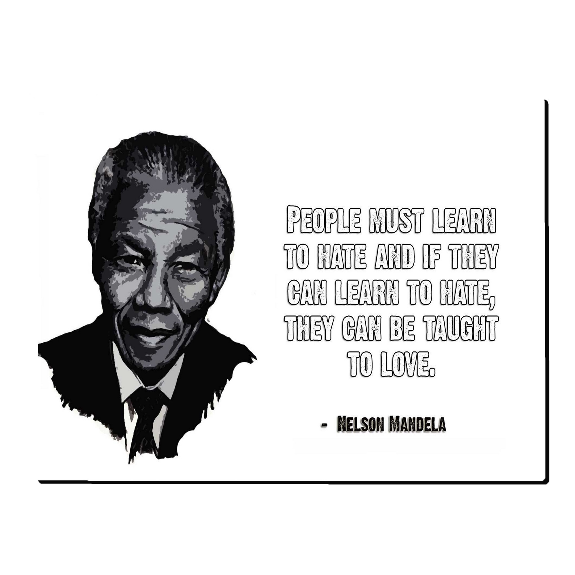 تابلو شاسی بکلیت طرح جمله انگیزشی نلسون ماندلا مدل SH-s2158