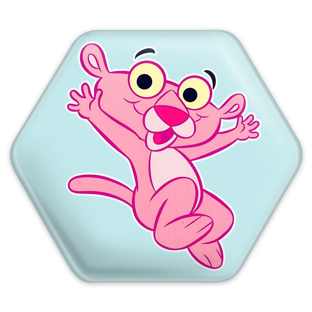 پیکسل خندالو طرح پلنگ صورتی مدل شش ضلعی کد 1400