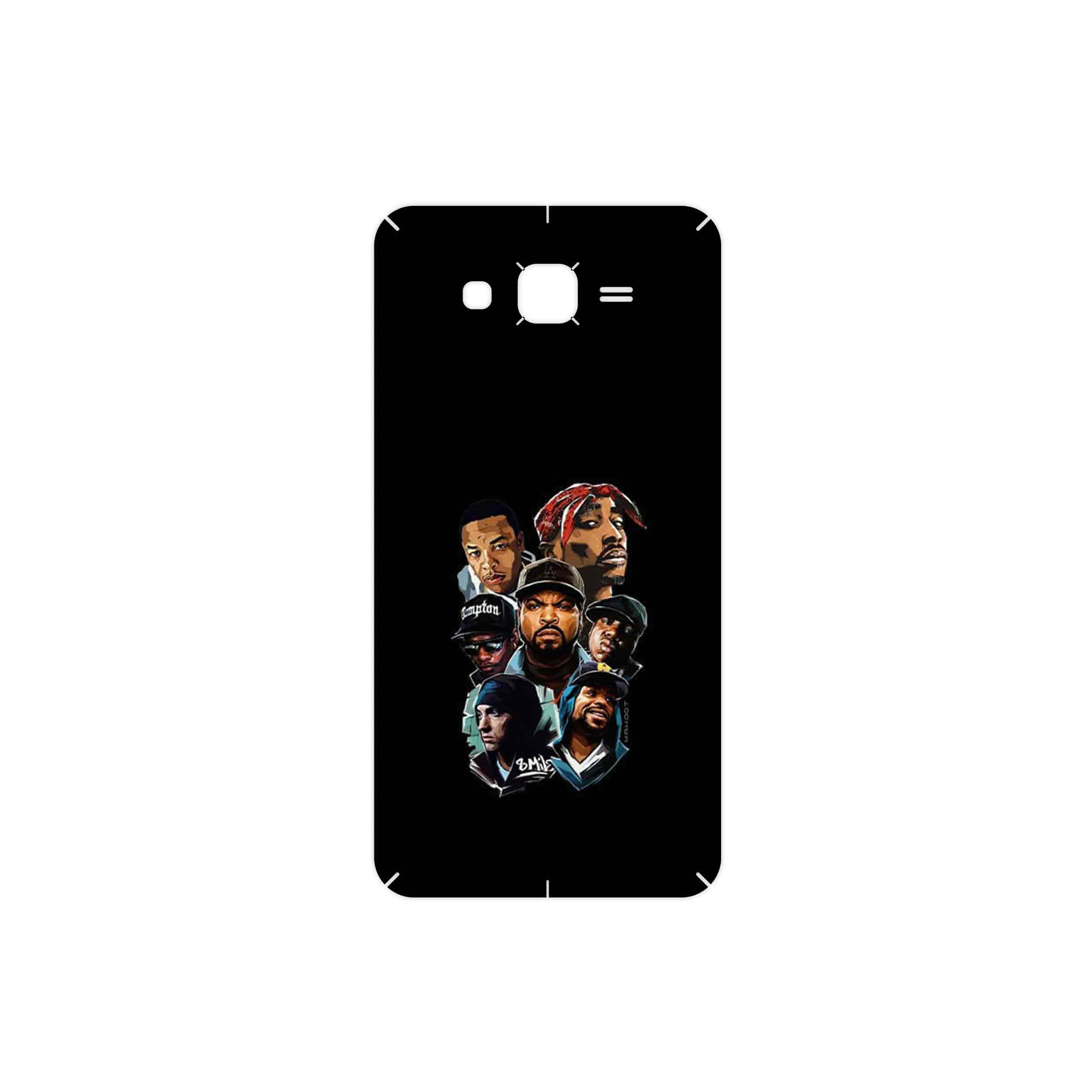 برچسب پوششی ماهوت مدل Great Rappers Digital Art مناسب برای گوشی موبایل سامسونگ Galaxy J7 2015
