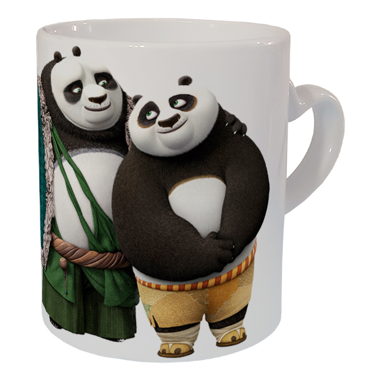 ماگ مدل دسته قلبی طرح پاندا کنگ فو کار کد 60