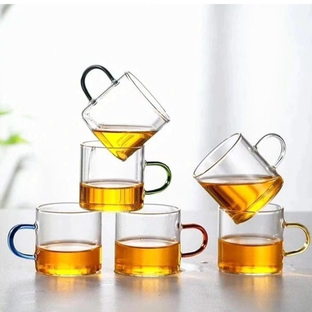 ماگ پیرکس مدل دسته دار 6 تایی کد12،شات،قهوه،نوشیدنی