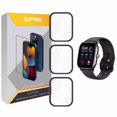 محافظ صفحه نمایش نانو اسپریگ مدل SPG مناسب برای ساعت هوشمند امیزفیت GTS 4 Mini بسته سه عددی