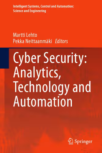 خرید و دانلود نسخه کامل کتاب Cyber Security: Analytics, Technology and Automation
