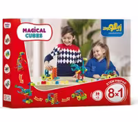بسته اسباب بازی مکعب های جادویی 1*8 (افزایش مهارت های شناختی و حرکتی)،(کد 088)،(88قطعه،باجعبه) - ناشربوک | خرید آنلاین کتاب