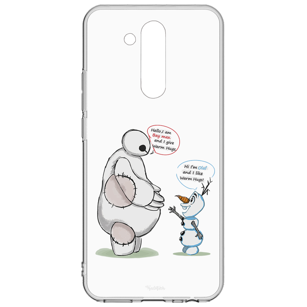 کاور طرح Olaf &amp; Baymax مناسب برای گوشی موبایل هوآوی Mate 20 Lite