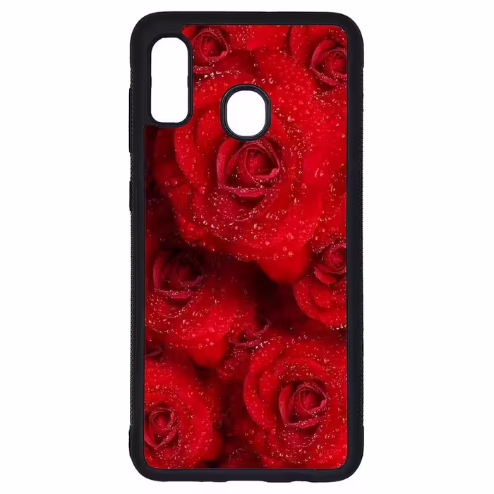 کاور طرح گل رز کد G-012 مناسب برای گوشی موبایل سامسونگ Galaxy A20 / A30 | دیجی قاب دونی