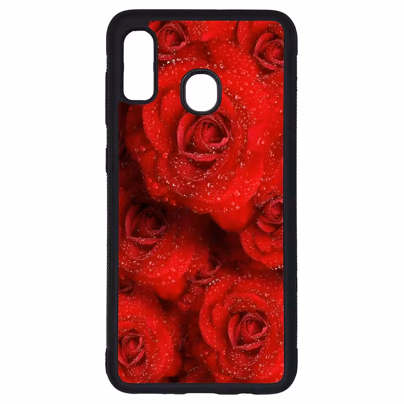 کاور طرح گل رز کد G-012 مناسب برای گوشی موبایل سامسونگ Galaxy A20 / A30 | دیجی قاب دونی