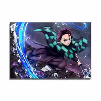 تابلو شاسی گوفی مدل تانجیرو دیمن اسلیر انیمه شیطان کش طرح Tanjiro Demon Slayer Anime کد SLASH21 | دنیای قاب