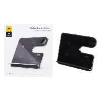 شارژر  بی سیم رومیزی سه کاره جی بی کیو مدل WIC-04