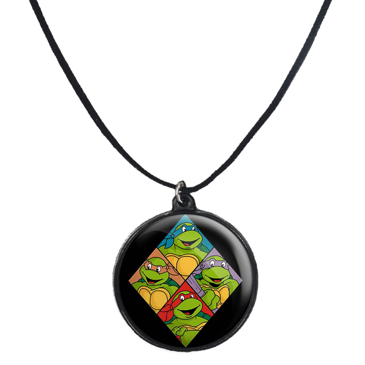 گردنبند پرمانه طرح لاکپشت‌های نینجا کد pmb.9998 مدل دو طرفه