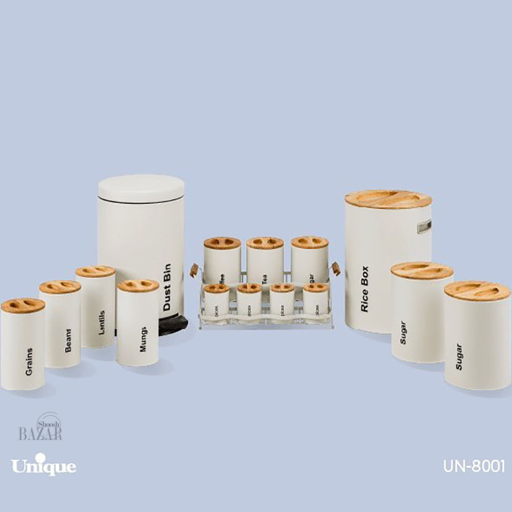 سرویس آشپزخانه 16 پارچه نباتی سنباده ای یونیک کد 8001