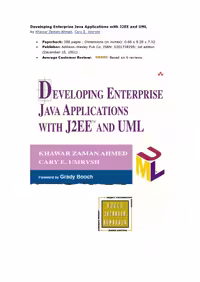خرید و دانلود نسخه کامل کتاب Developing enterprise Java applications with J2EE and UML
