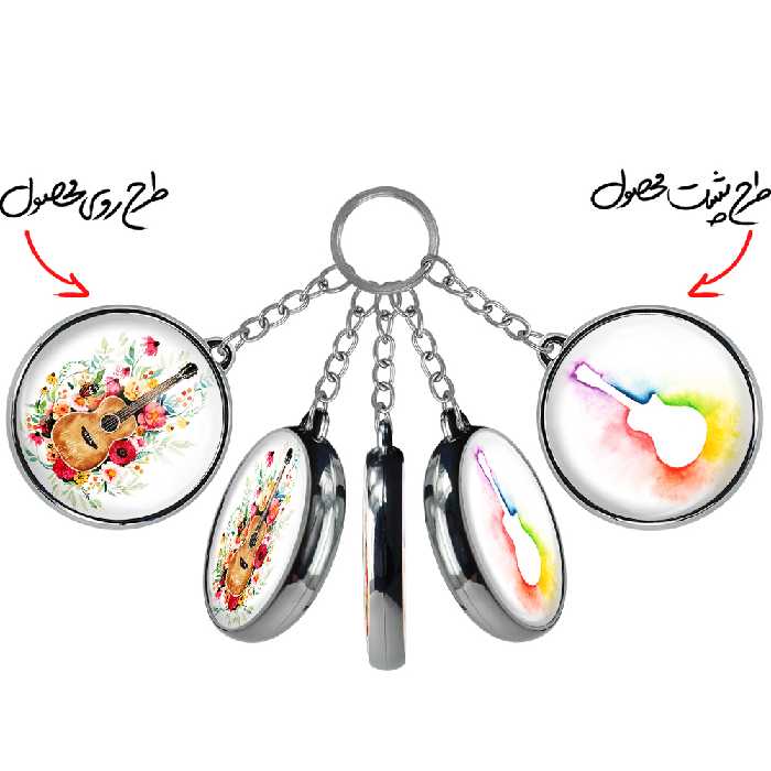 جاکلیدی خندالو طرح گیتار مدل دوطرفه کد 24142416