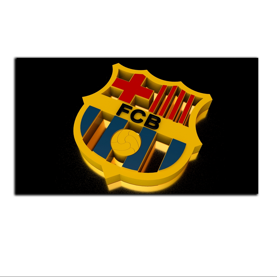 تابلو شاسی بکلیت طرح فوتبال لوگو باشگاه بارسلونا مدل SH-S7153
