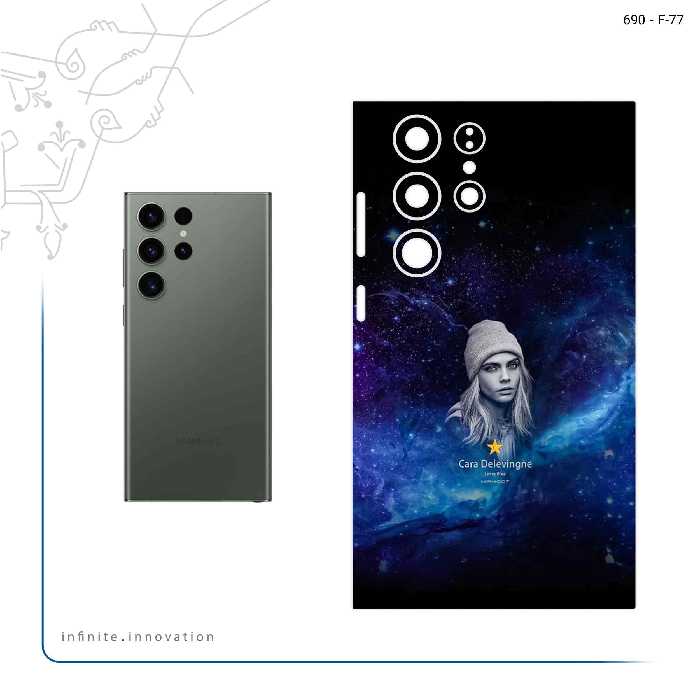 برچسب پوششی ماهوت مدل Cara Delevingne مناسب برای گوشی موبایل سامسونگ Galaxy S23 Ultra