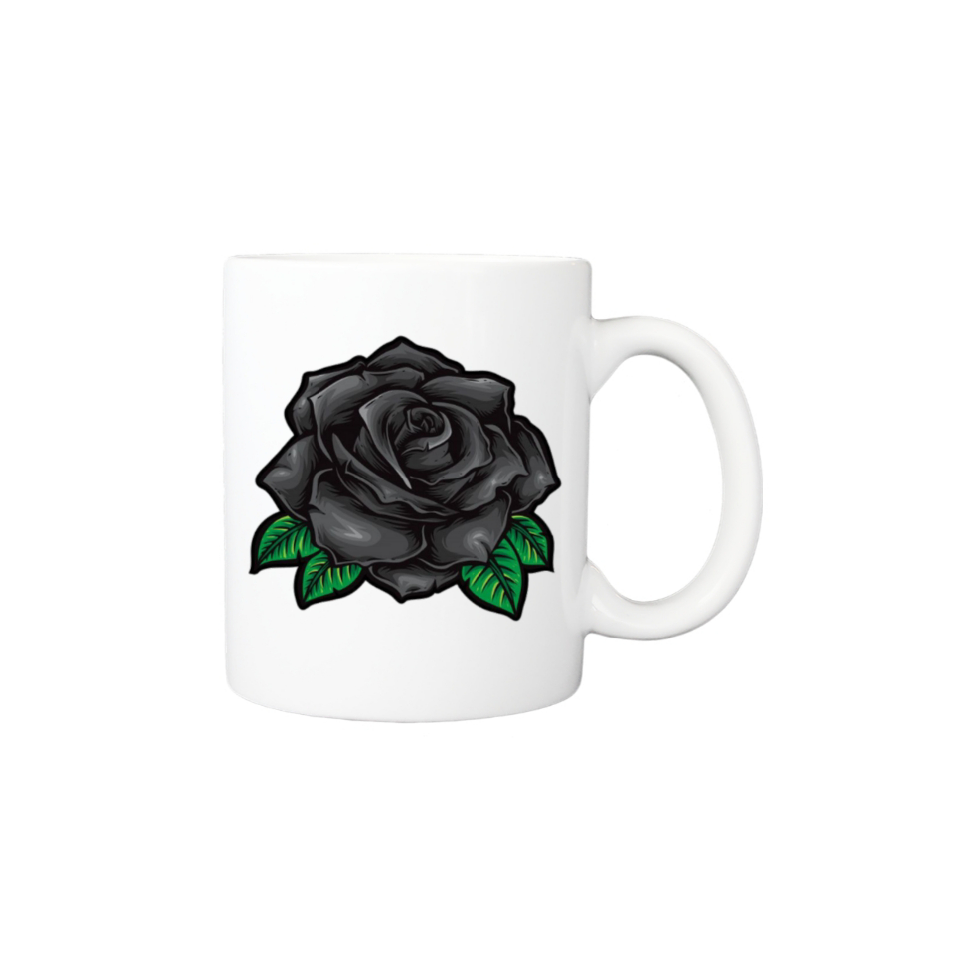 ماگ مدل گل رز سیاه