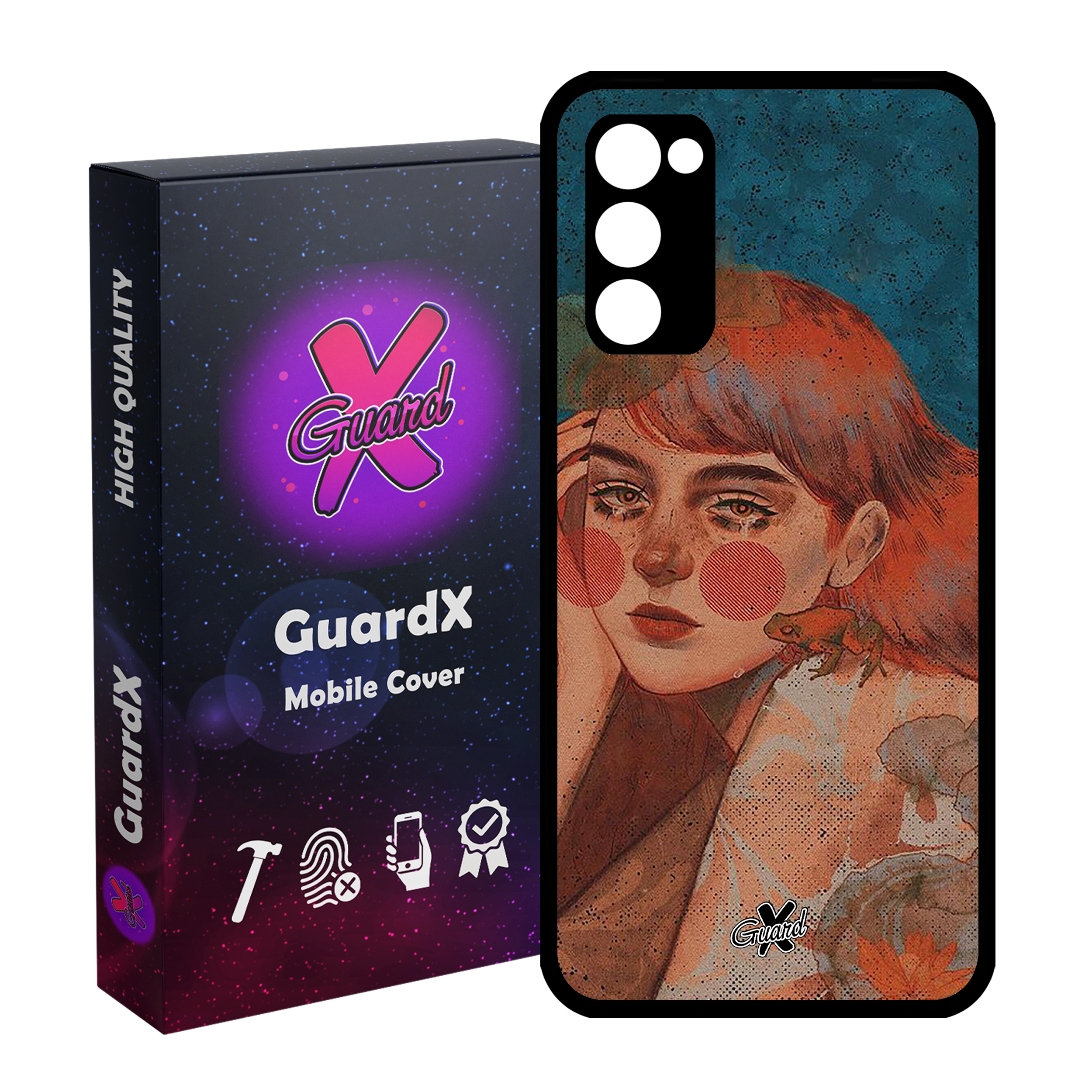 کاور گارد ایکس طرح Girl مدل Glass10330 مناسب برای گوشی موبایل سامسونگ Galaxy S20 FE