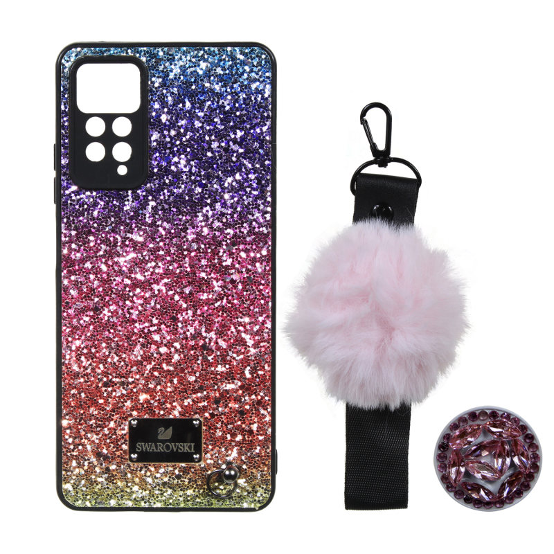 کاور مدل AK-1 مناسب برای گوشی موبایل شیائومی REDMI NOTE 11s به همراه بند و پایه نگهدارنده