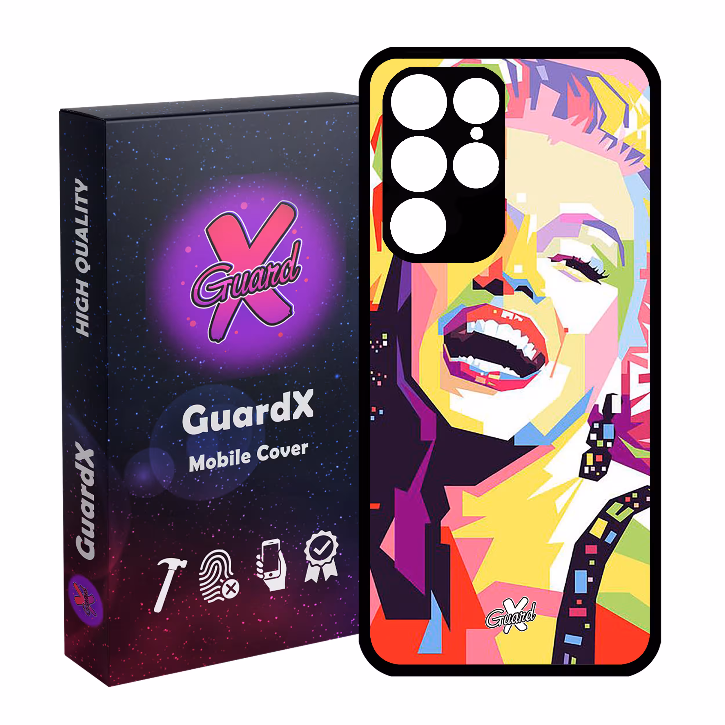 کاور گارد ایکس طرح Marilyn Monroe مدل Glass10273 مناسب برای گوشی موبایل سامسونگ Galaxy S22 Ultra