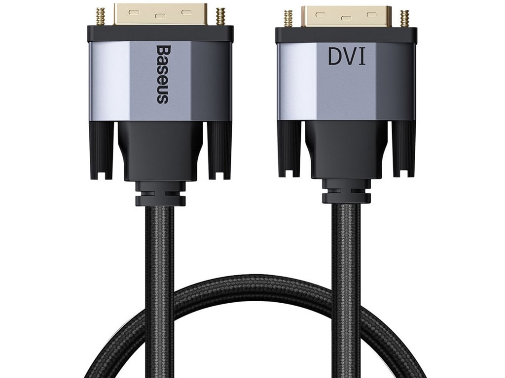 کابل تبدیل دی‌وی‌آی 1 متری بیسوس Baseus Enjoyment Series DVI Male To DVI Male Cable CAKSX-Q0G