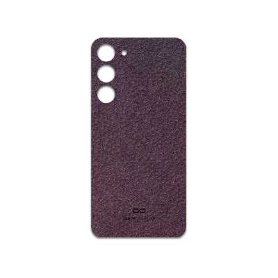 برچسب پوششی ماهوت مدل Purple-Leather مناسب برای گوشی موبایل سامسونگ Galaxy S23 Plus
