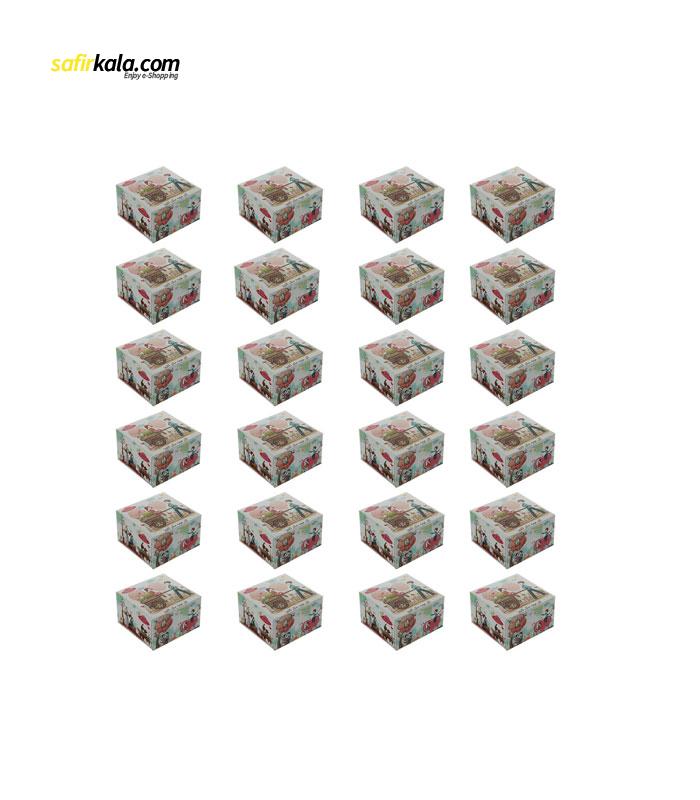 دستمال کاغذی 50 برگ گلریز مدل خاطرات كودكی بسته 24 عددی