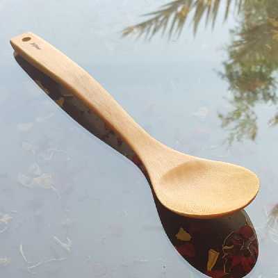 سرویس کفگیر و ملاقه 7 پارچه چوبلمه مدل Z7