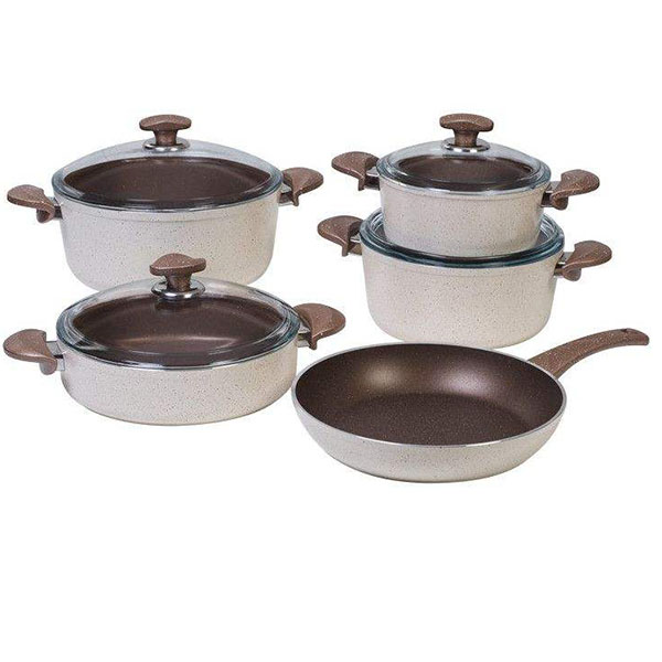  سرویس قابلمه و تابه 9 پارچه پی ام تی مدل pm 09