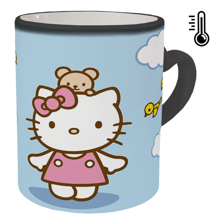 ماگ حرارتی مدل دسته قلبی طرح کیتی کد 28