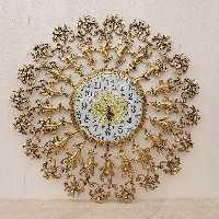 ساعت دیواری برنزی مدل آفتاب پرکار (ساعت برنجی) آفتابگردان