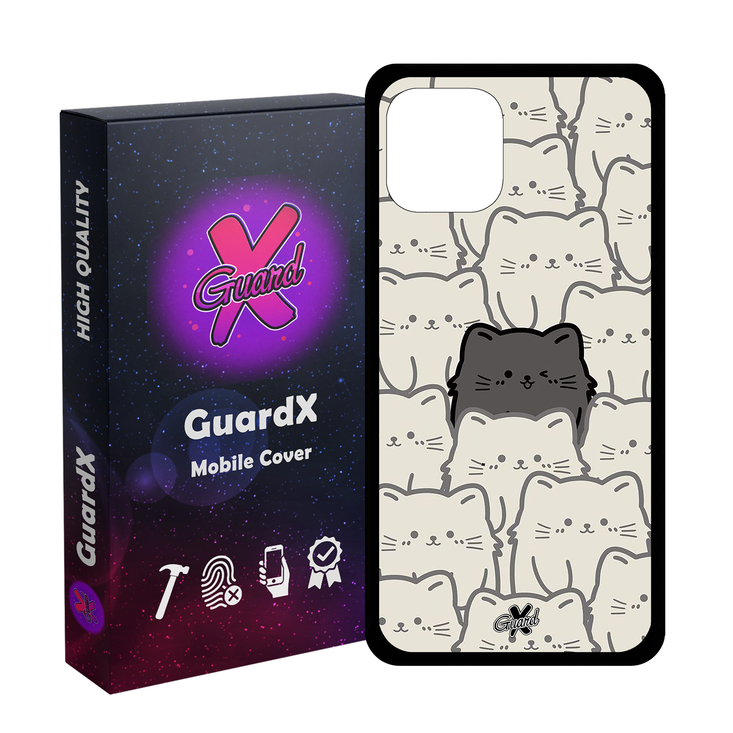 کاور گارد ایکس طرح گربه مدل Glass10545 مناسب برای گوشی موبایل اپل iPhone 11 Pro