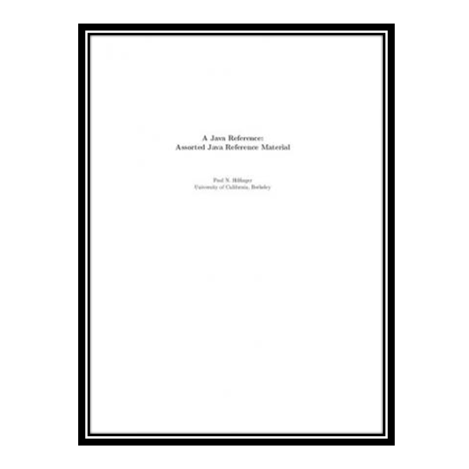 کتاب A Java Reference اثر it-ebooks انتشارات مؤلفین طلایی