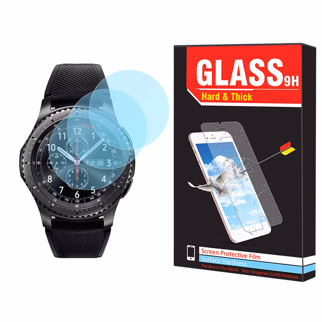 محافظ صفحه نمایش نانو هارد اند تیک مدل NHT مناسب برای ساعت هوشمند سامسونگ Galaxy Watch Gear S3 بسته سه عددی