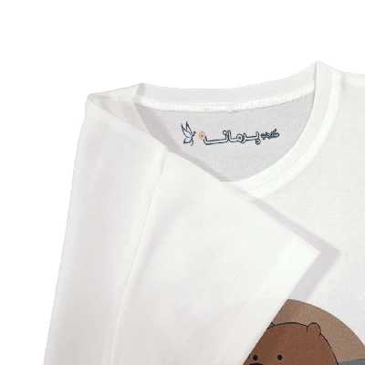 تی شرت بچگانه پرمانه طرح خرس های کله فندقی کد pmt.5562