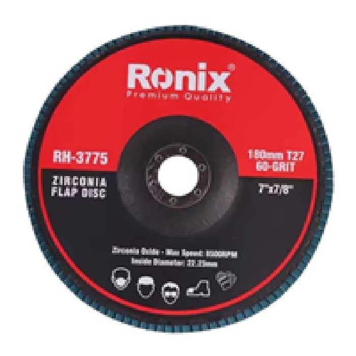 سنباده فلاپ دیسکی 180 میلیمتری P60 رونیکس مدل Ronix RH-3775