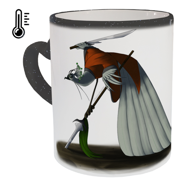 ماگ حرارتی مدل دسته قلبی اکلیلی طرح پاندا کنگ فو کار کد 75