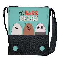 کیف دوشی چی چاپ طرح انیمیشن خرس های سه قلو کله فتدقی کد We bare bears