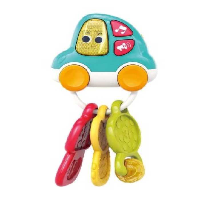 جغجغه و دندانگیر نوزاد هولی تویز طرح ماشین و دسته کلید Hola toys