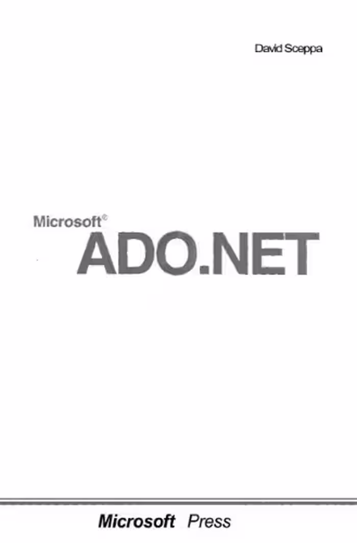 خرید و دانلود نسخه کامل کتاب Microsoft ADO NET